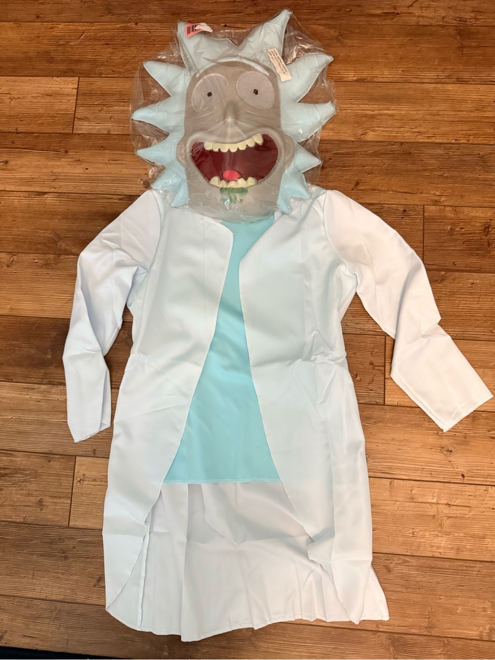 Kids Rick and Morty Rick Lab Coat Halloween costume sz 14/16 NEW